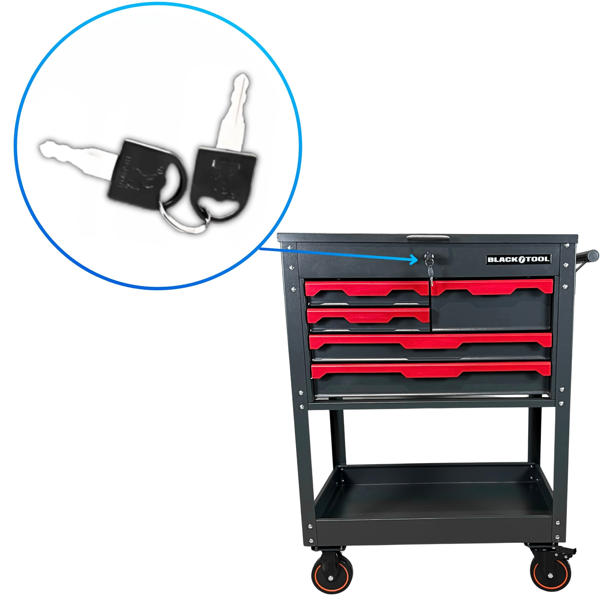 BL-5004 Dielenský vozík Gear Prázdny 5 zásuviek (13)